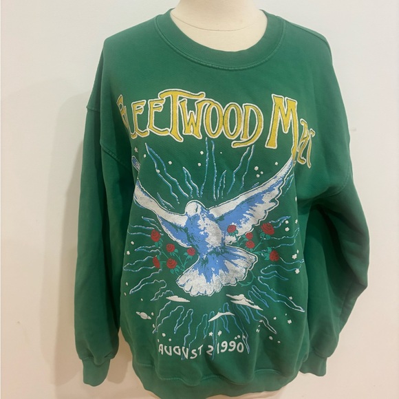 Daydreamer Fleetwood Mac 1990 Dove Boyfriend Crew Neck Sweatshirt, Size: M - Picture 6 of 15